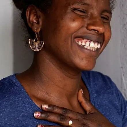 Palm Leaf Earrings