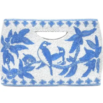 periwinkle Beaded Purse