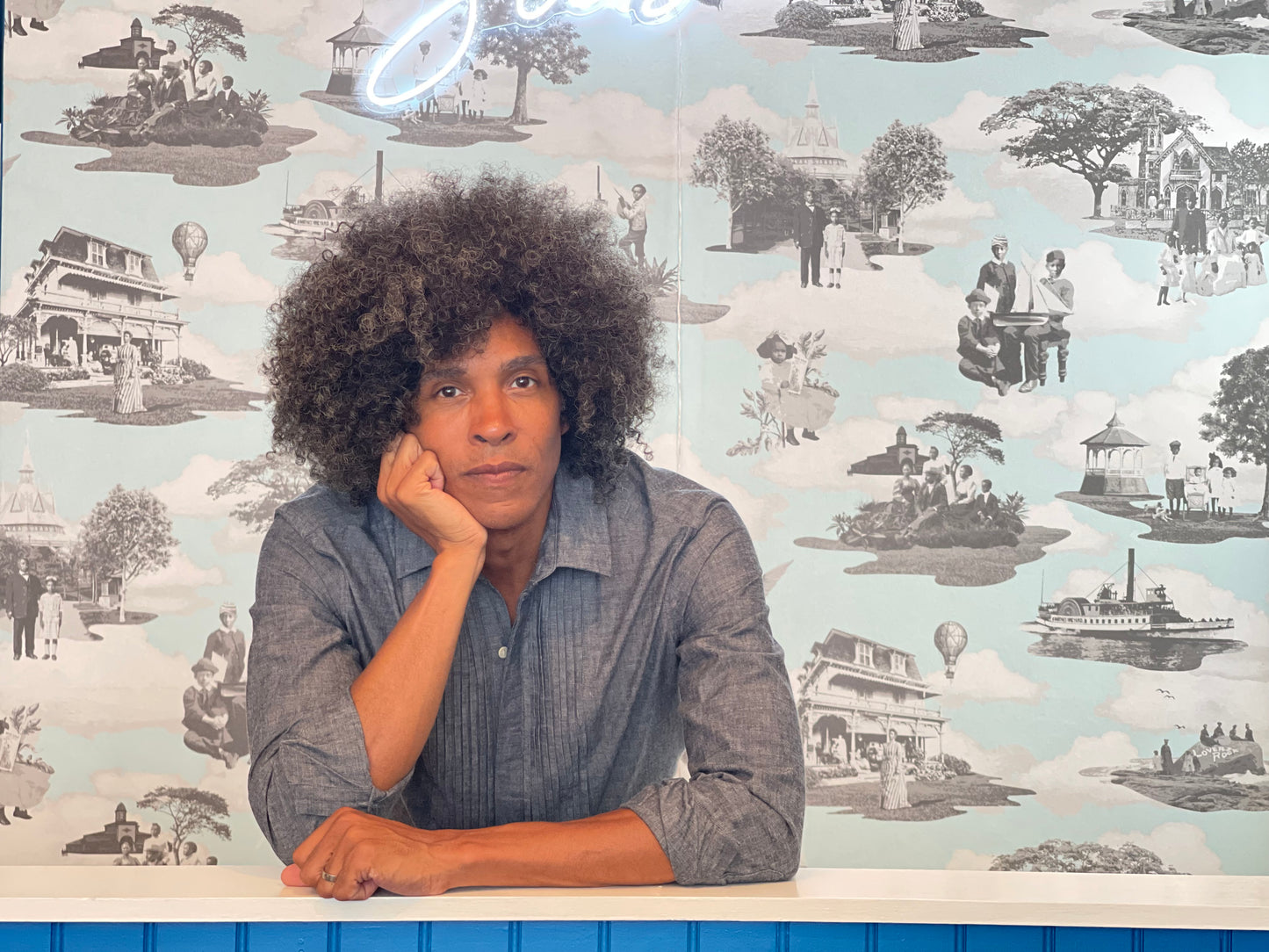 Special Edition Jubilee Wall Mural - Oak Bluffs Toile - Waiting List