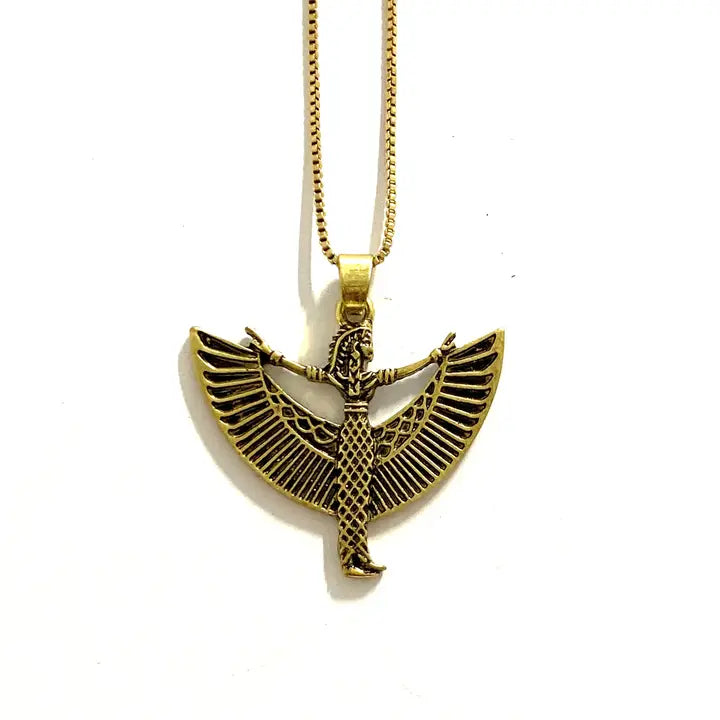 Standing Egyptian Goddess Necklace