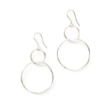 Double Loop Sterling Earrings