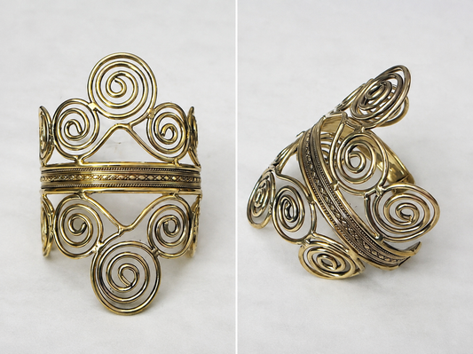 Brass Warrior Princess Cuff Bracelet
