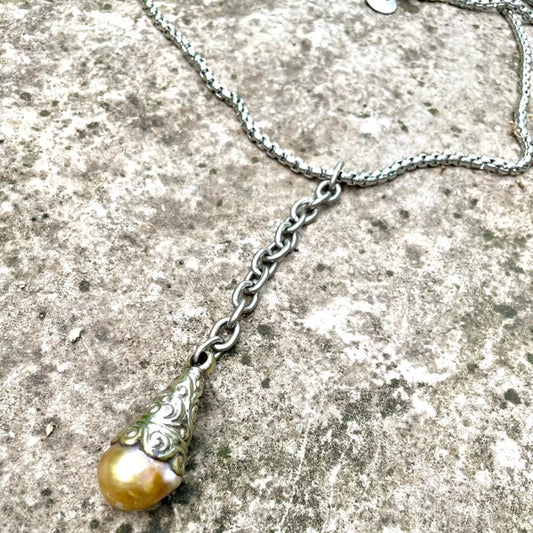 Danika Pearl Chain Necklace