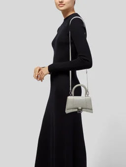 Balenciaga Embossed Leather Hourglass XS