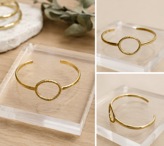Brass Snake Cuff by Jen Stone