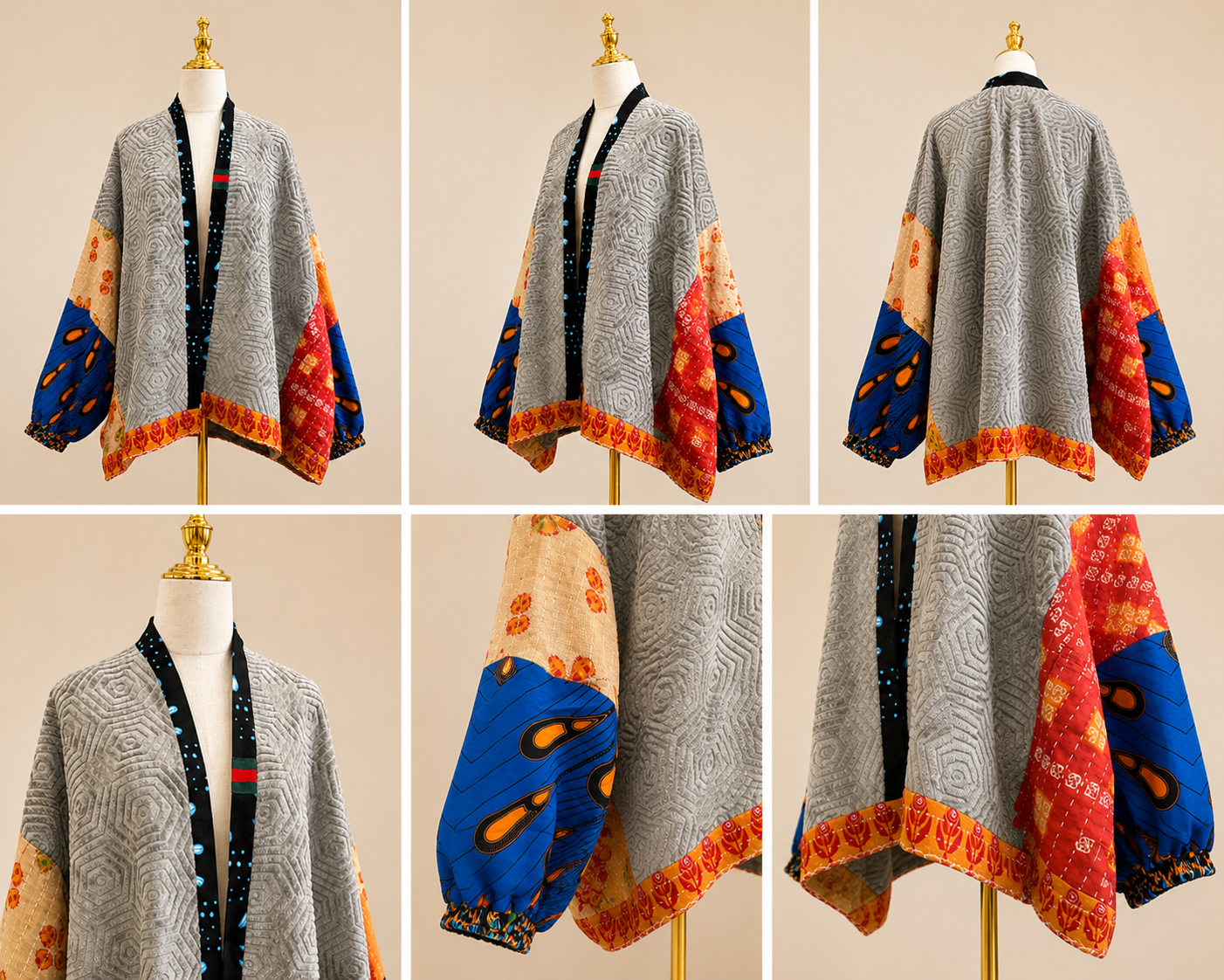 Textured Luxe Handmade Sweater Kimono