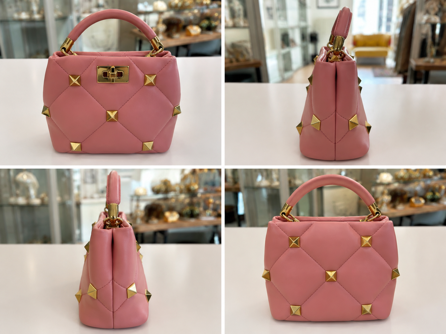 Valentino Garavani Rockstud Top Handle Bag
