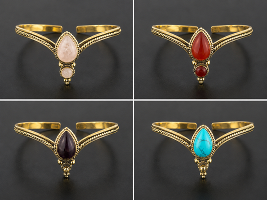 Teardrop and Circular Bracelet