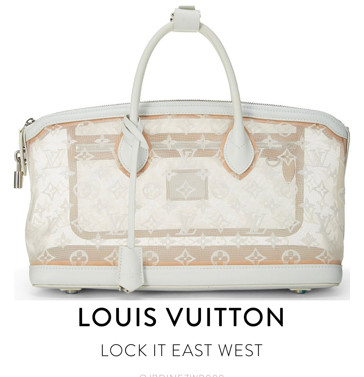 Louis Vuitton LockIt East West Translucent 2012 White (Marc Jacobs Designed)