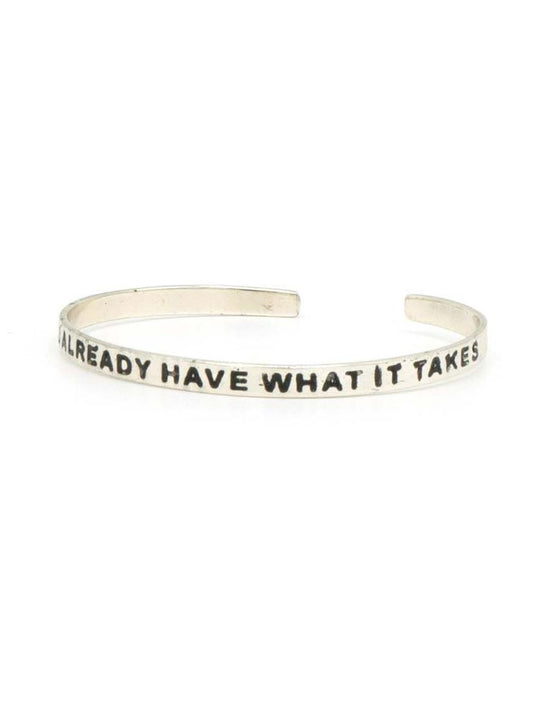 Have What it Takes Cuff  - Silver