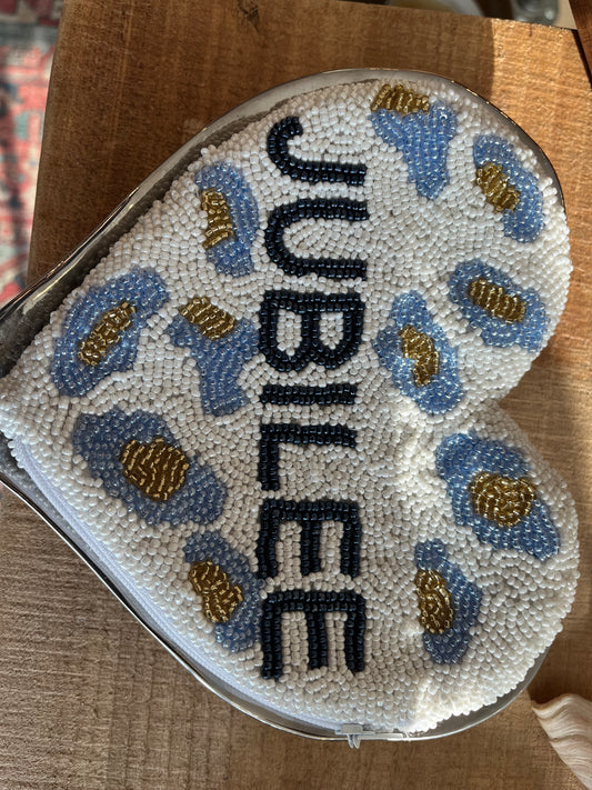 Jubilee Heart Beaded purse