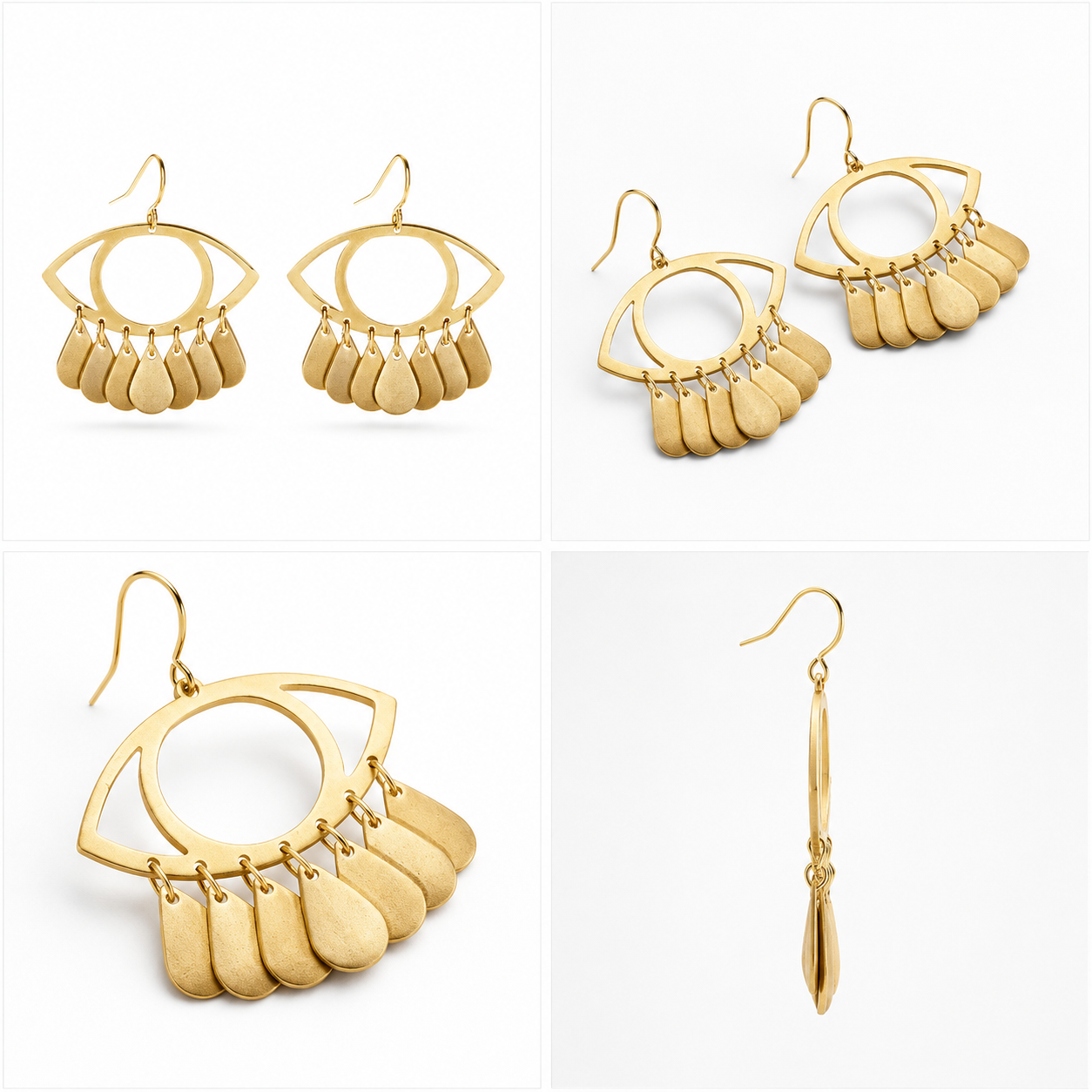 Solstice Eye Fringe Earrings