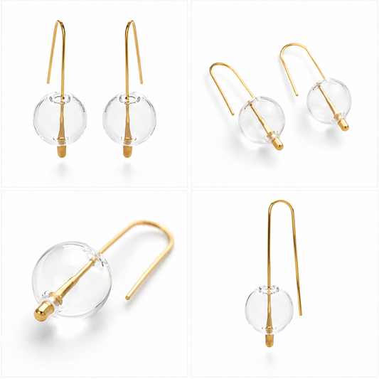 Glass Bubble Earring