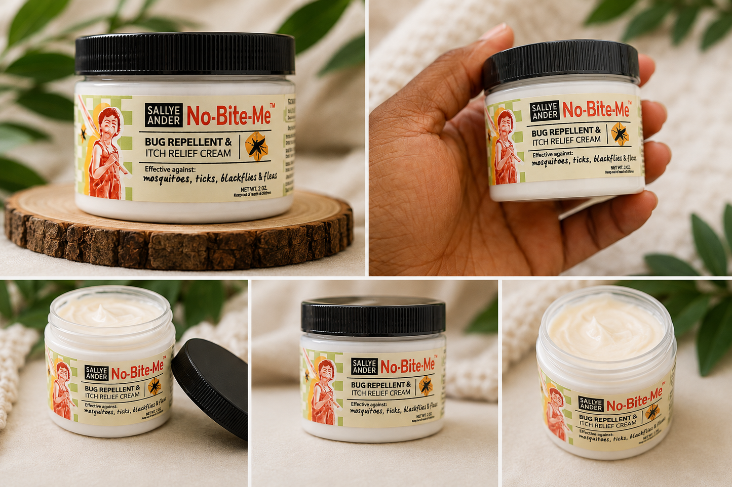 Sallye Ander No-Bite-Me™ Bug Repellent & Itch Relief Cream
