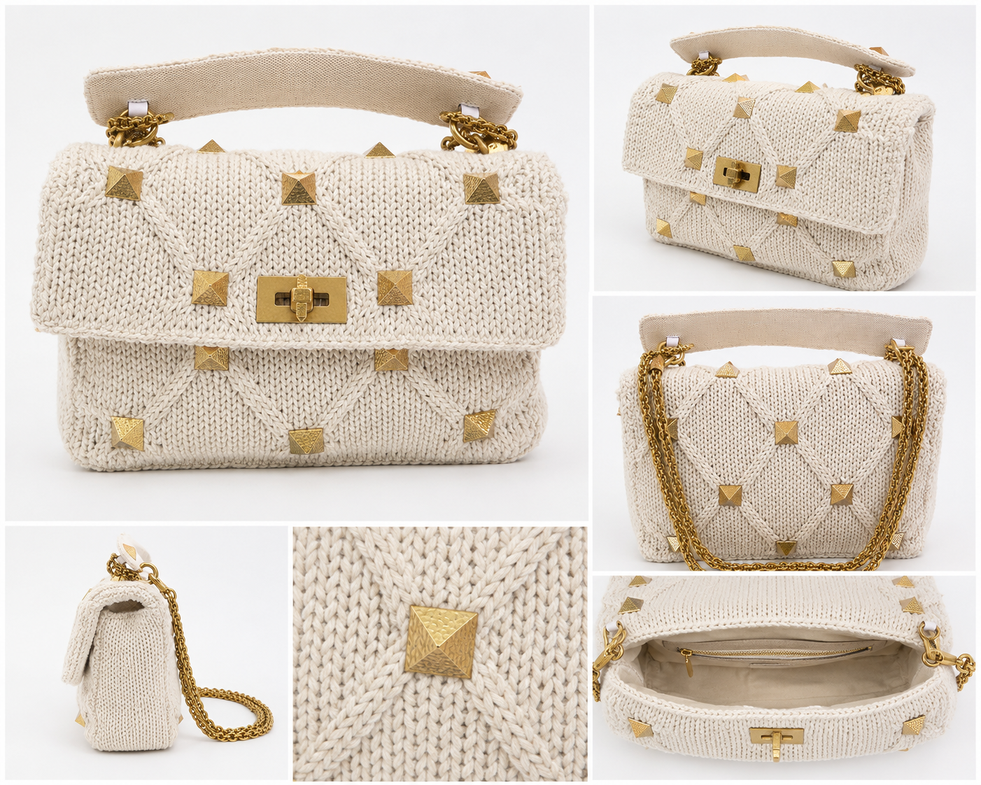 Valentino Rockstud Top Handle Bag