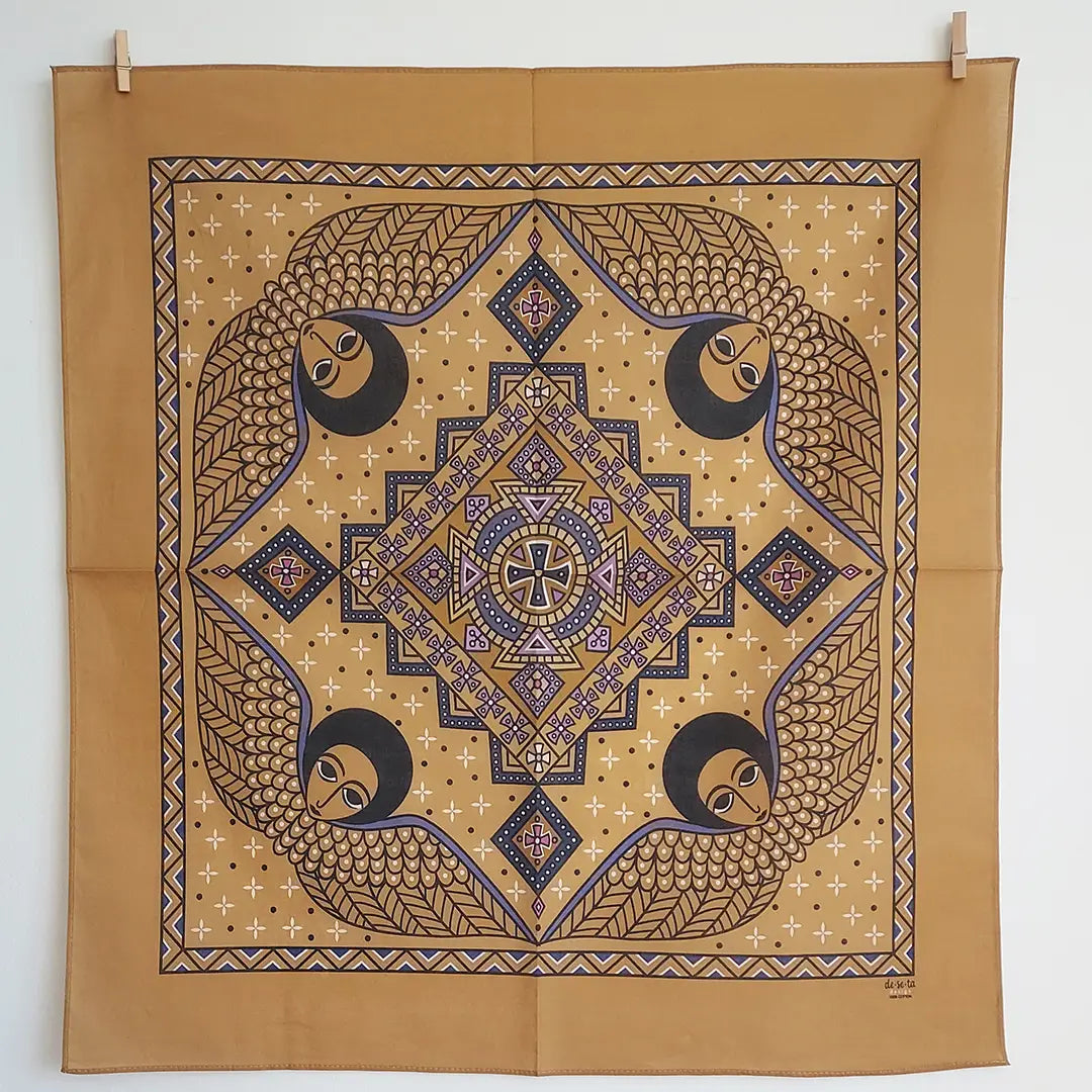 Mystical Afro Angels Ethiopian Bandana (Mustard)