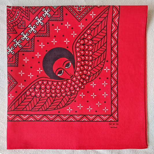 Mystical Afro Angels Ethiopian Bandana (Red)