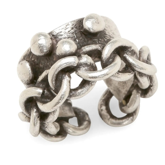Chain and Ball Brass Ring