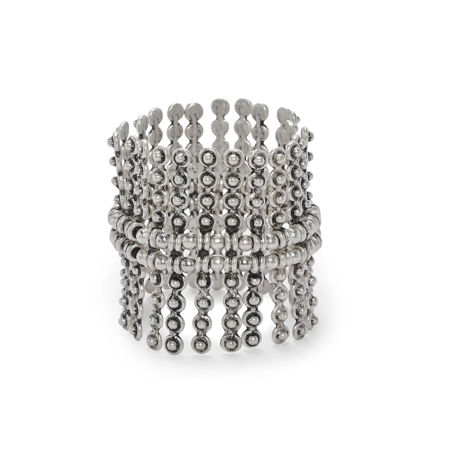 Double Layered Pewter Bracelet
