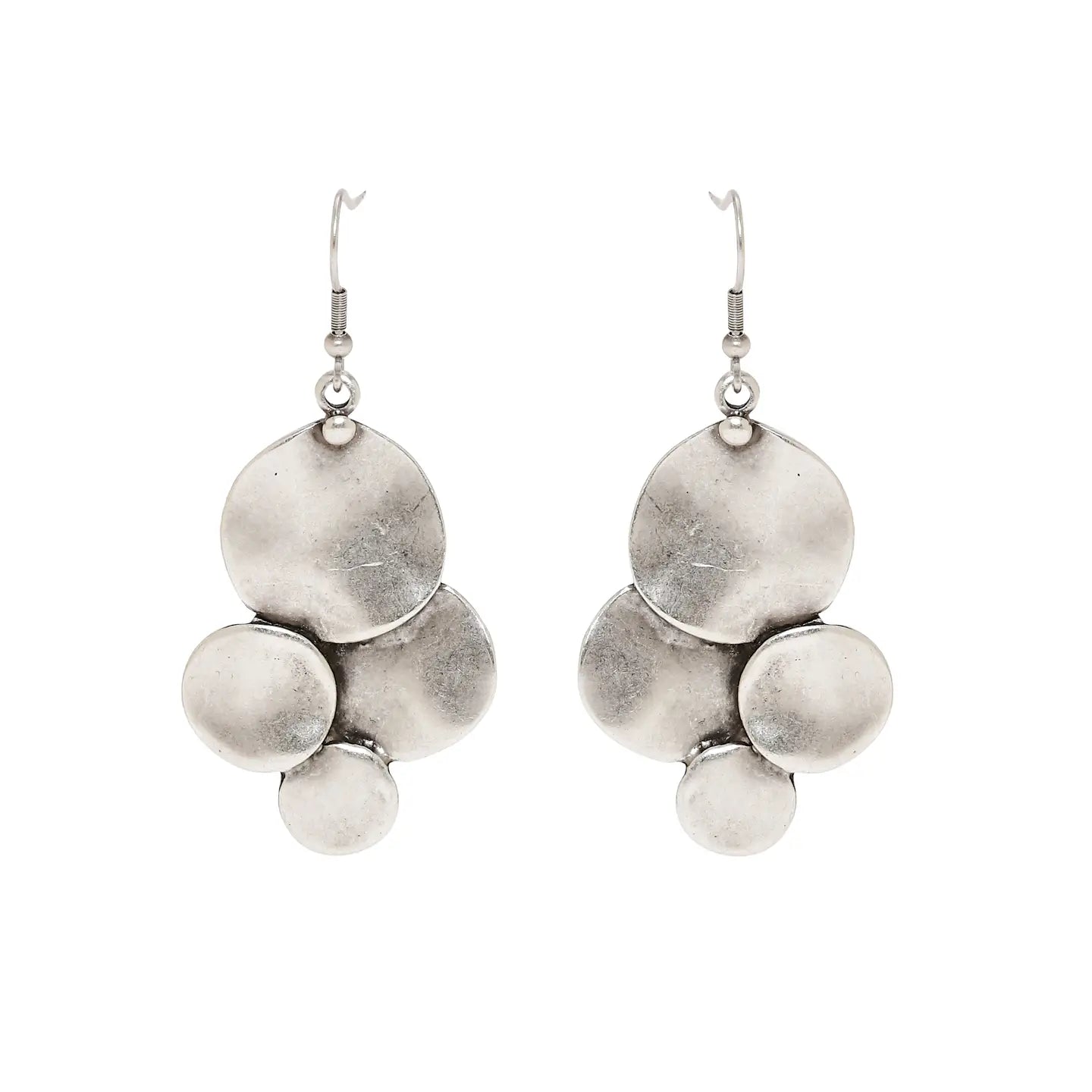 Circle Pewter Earrings