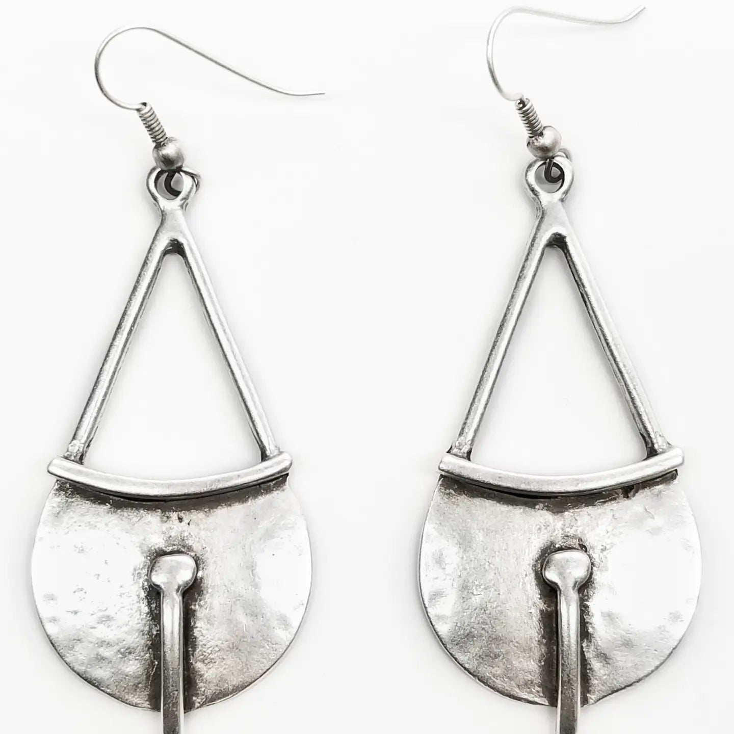 Handbag Pewter Earring