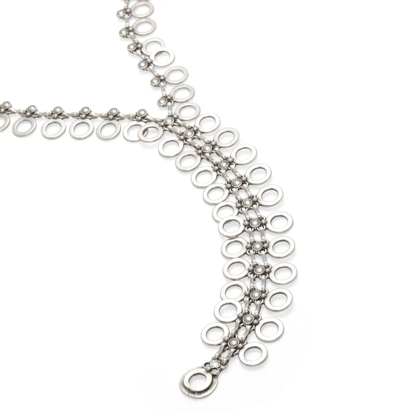 Endless Circles Pewter Necklace