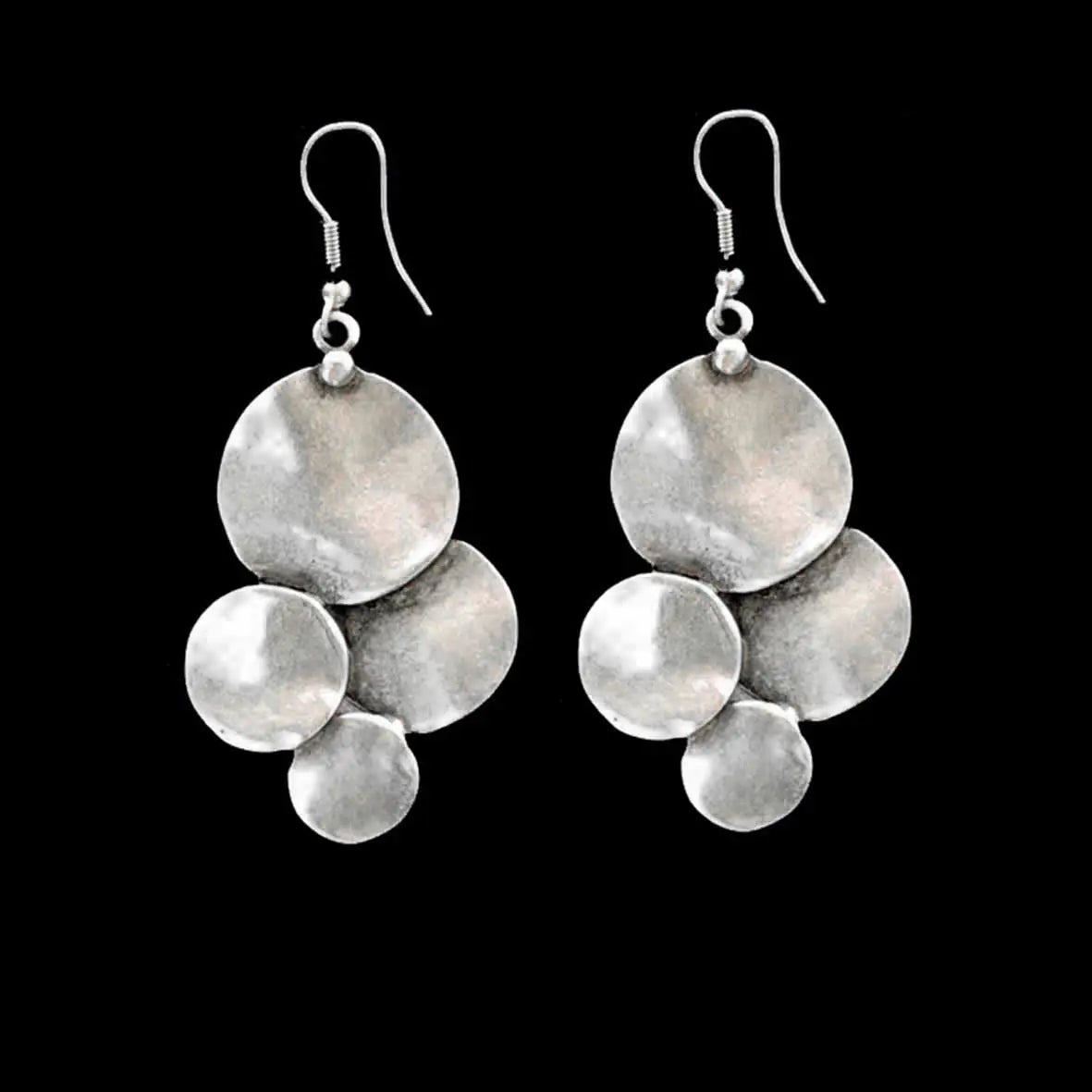 Circle Pewter Earrings