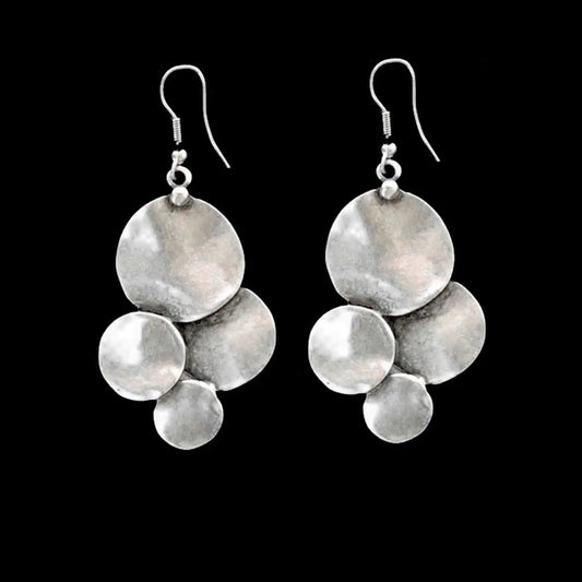 Circle Pewter Earrings