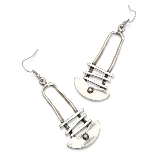 Drop Pewter Earring