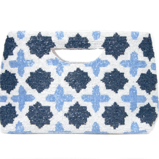 COH Luxurious Satin-Lined Beaded Clutch