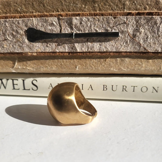 Nzinga Brass Ball Ring