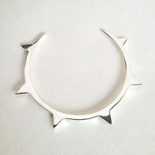 Silver Spike Cuff
