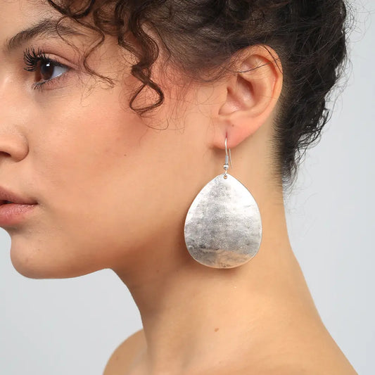 Raindrop Silver Earrings