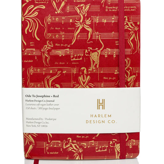 Ode To Josephine Journal - Red and Gold