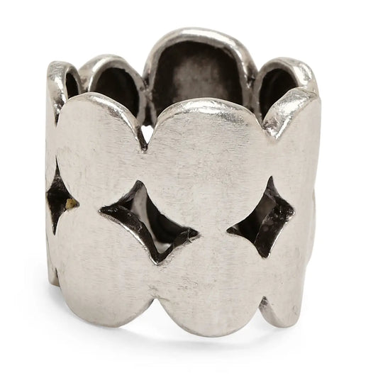 Stacked Circle Pewter Ring