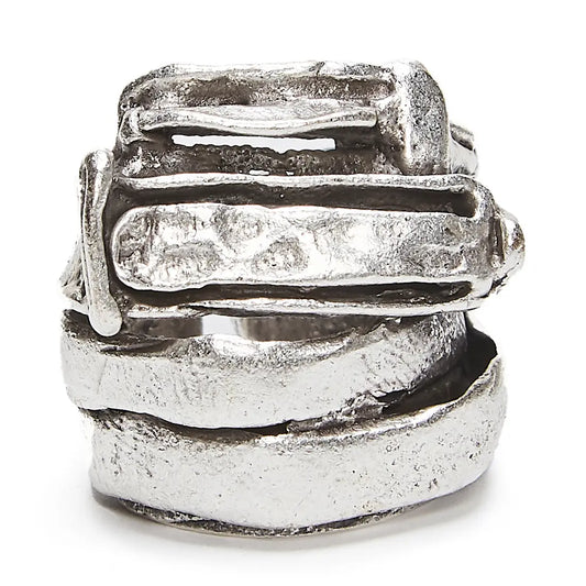 Jumbo Stick Pewter Ring