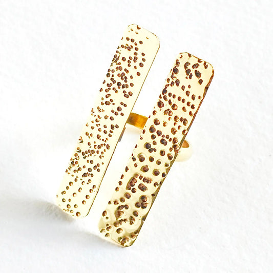 Hammered Brass Ring