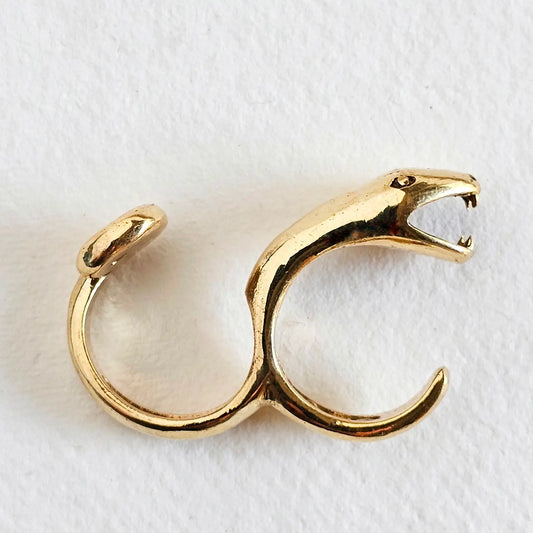 Brass Serpent Cobra Ring