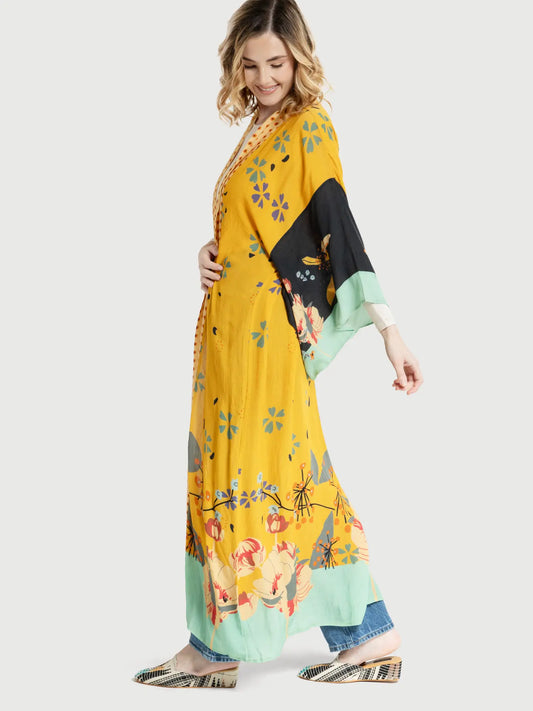 Floral Polka Dot Kimono