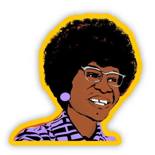 Shirley Chisholm Black Icon Sticker