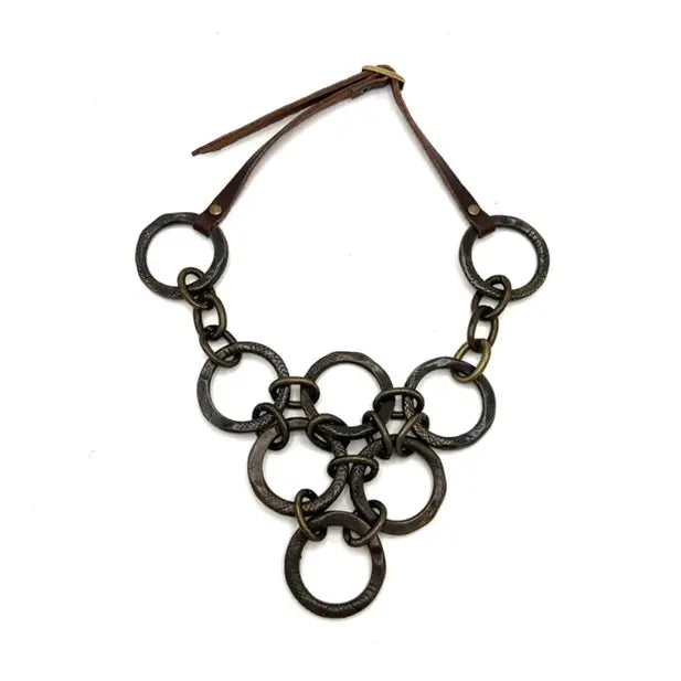 Multi Circle Pyramid Necklace