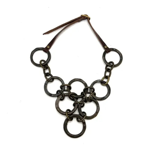 Multi Circle Pyramid Necklace