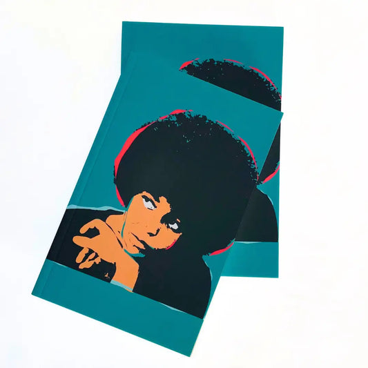 Angela Davis Black Icon Lined Journals