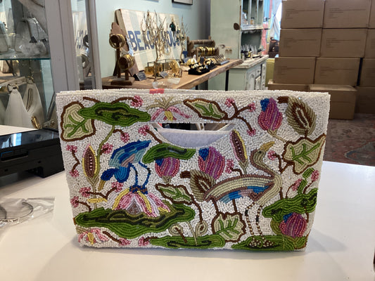 Beaded Tropical Purse