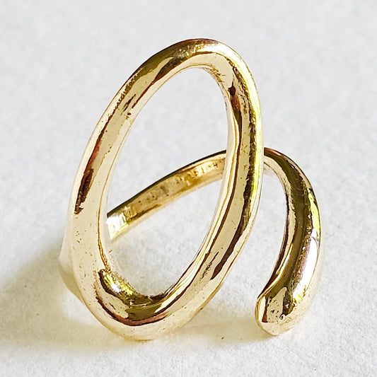 Brass Open Wrap Ring