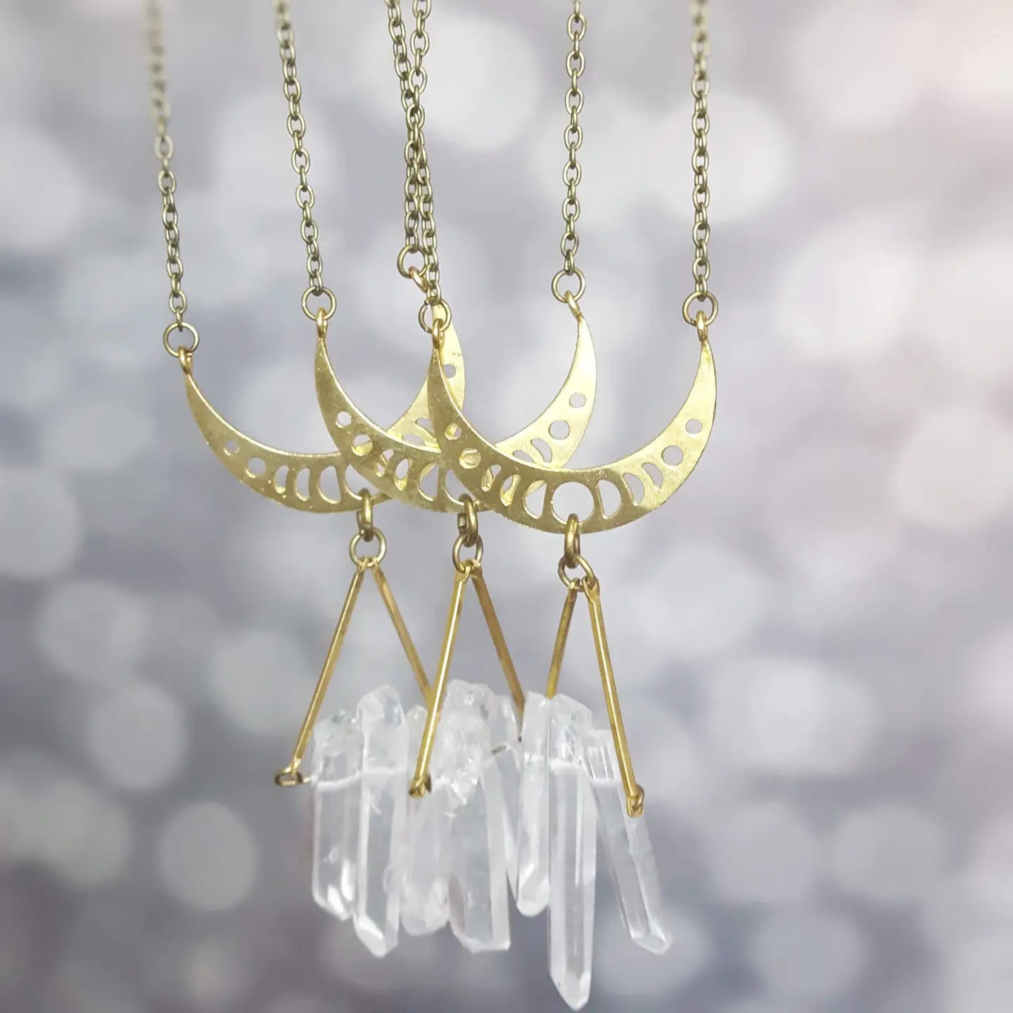 Clear Quartz Crystal Necklace
