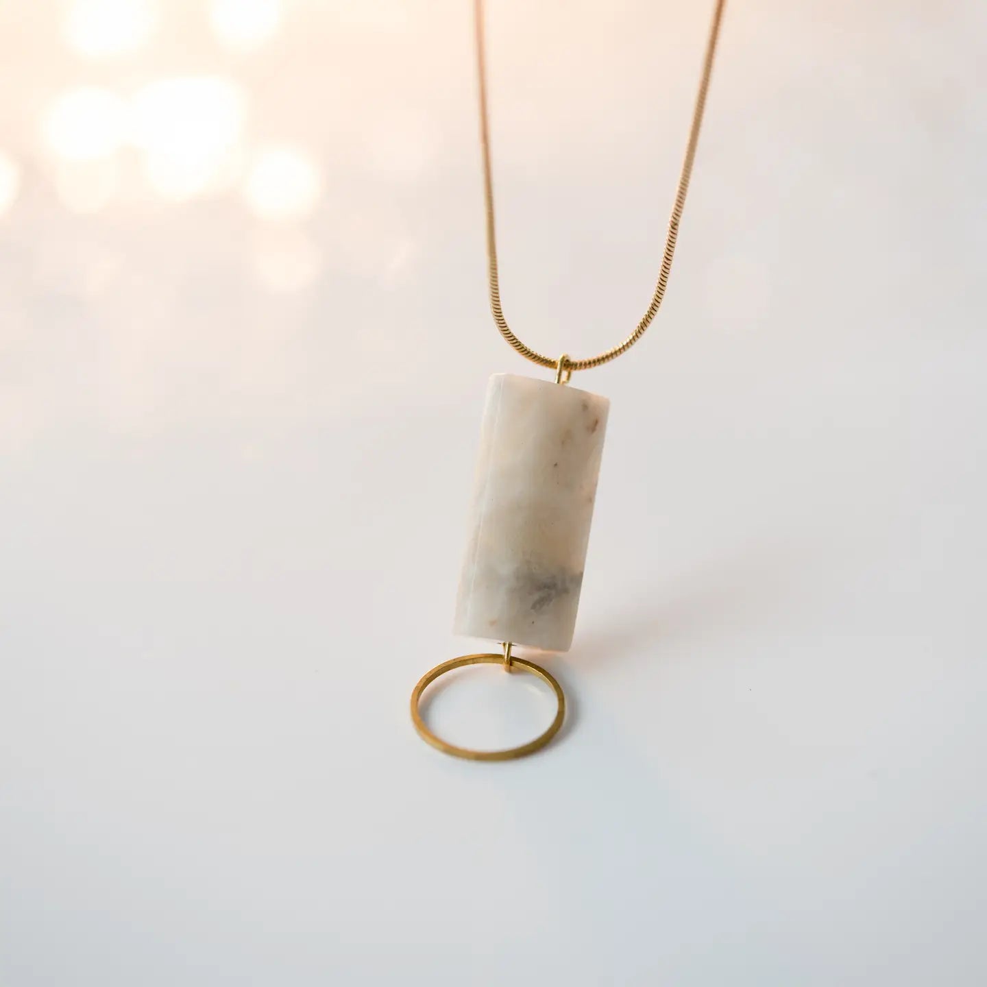 Moonstone Linear Necklace