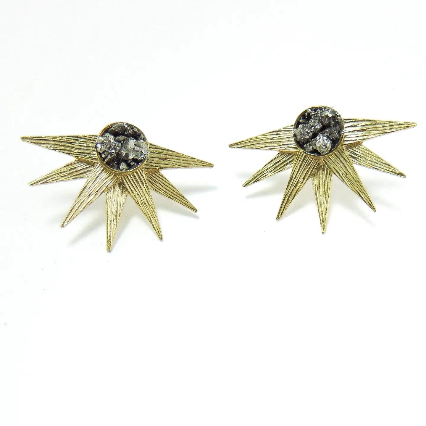 Celestial Starburst Silver Stud