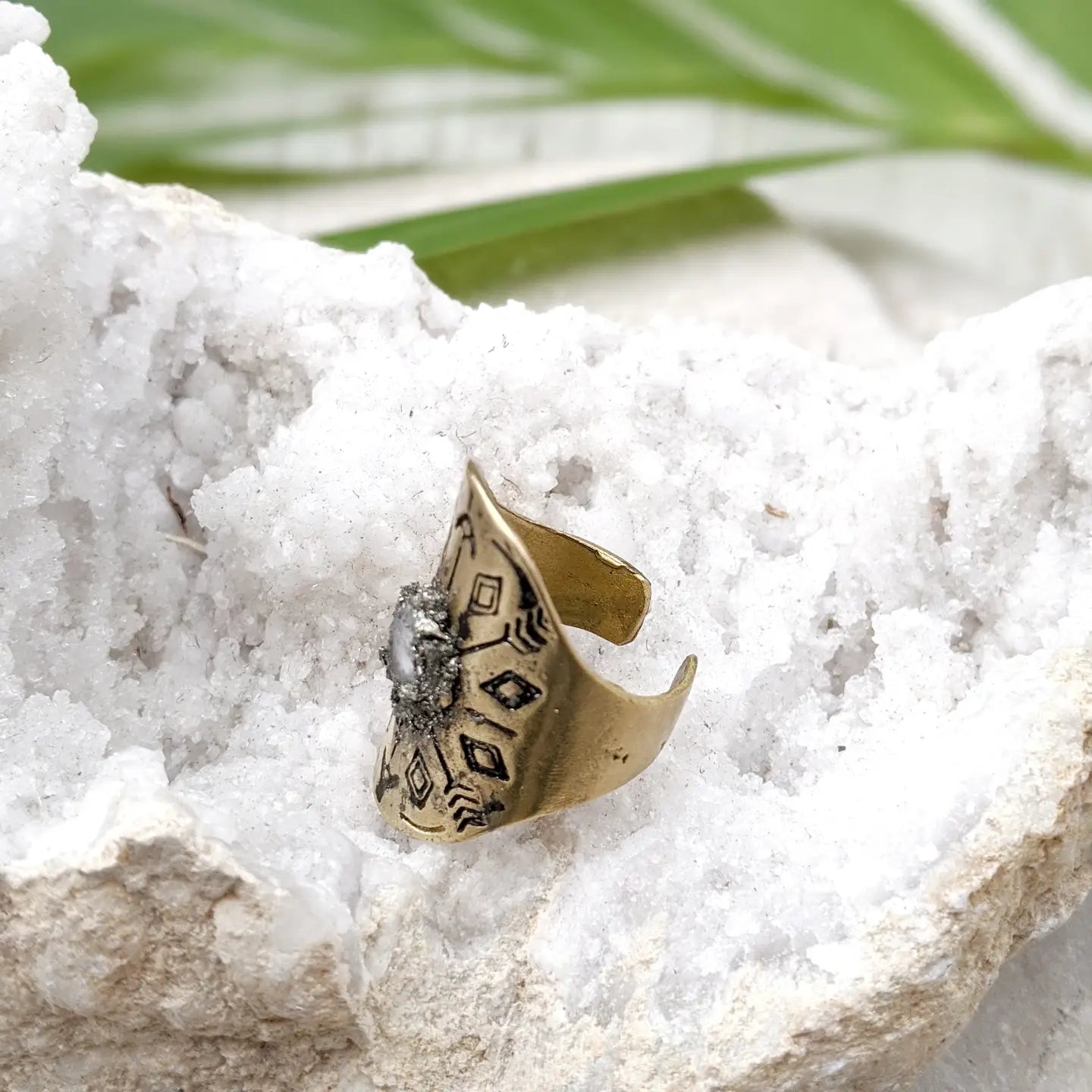 Boho Adjustable Moonstone Ring