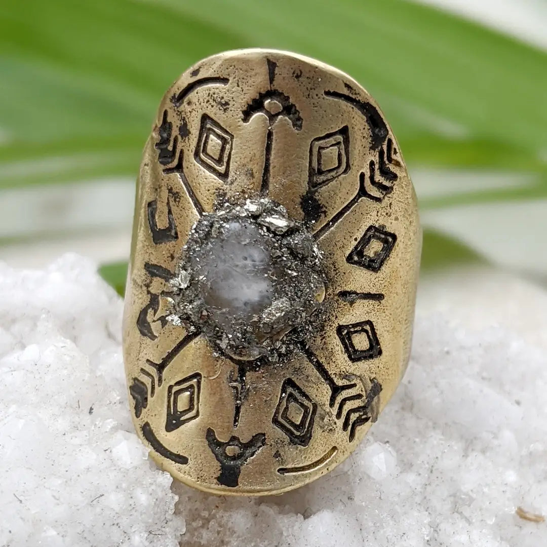 Boho Adjustable Moonstone Ring
